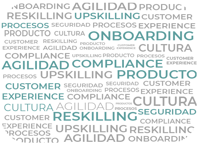 Problemáticas con las que trabajamos. Onboarding, reskilling, upskippig, cultura, higiene y seguridad, compliance, etc.